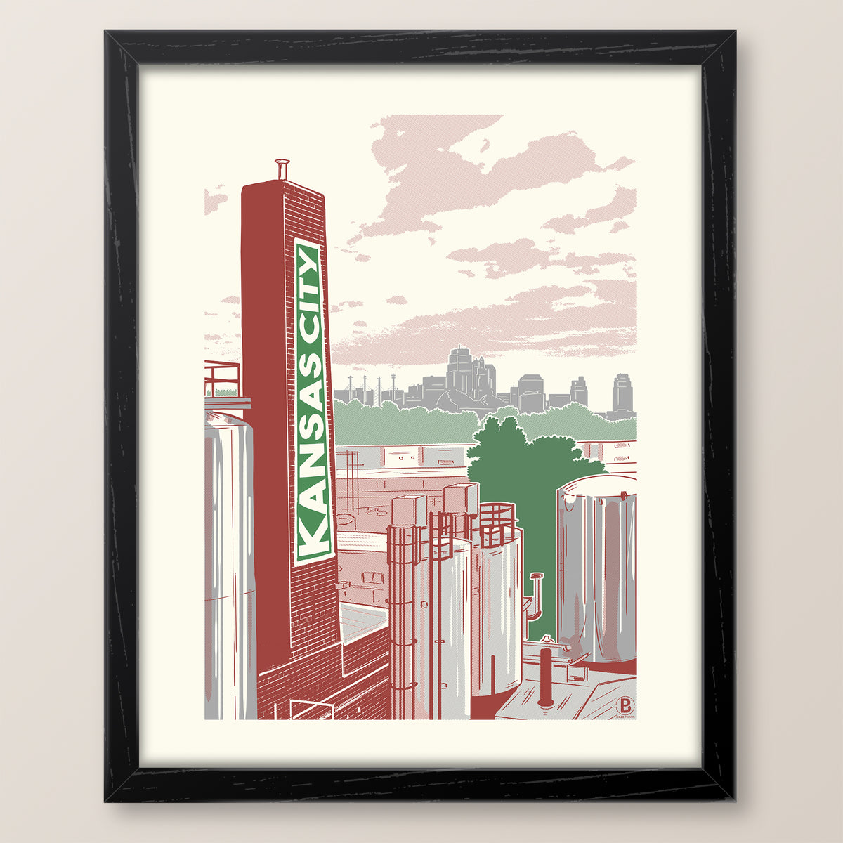 Kansas City Brewery Print
