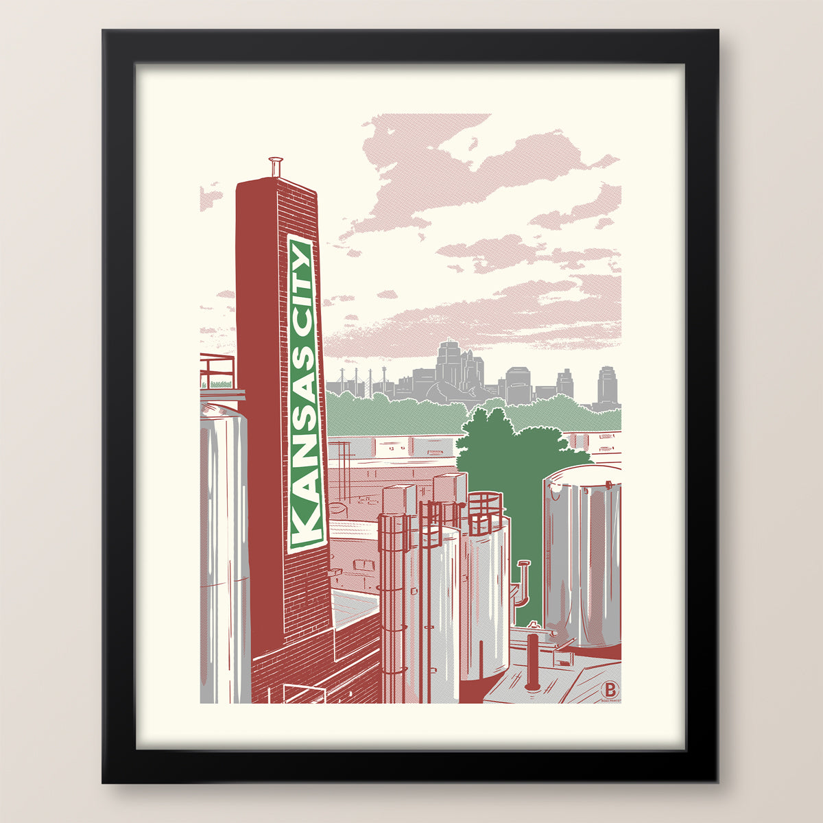 Kansas City Brewery Print