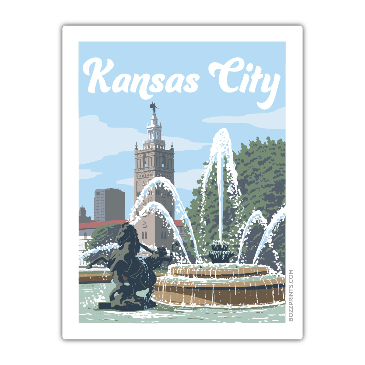 Kansas City Country Club Plaza Sticker