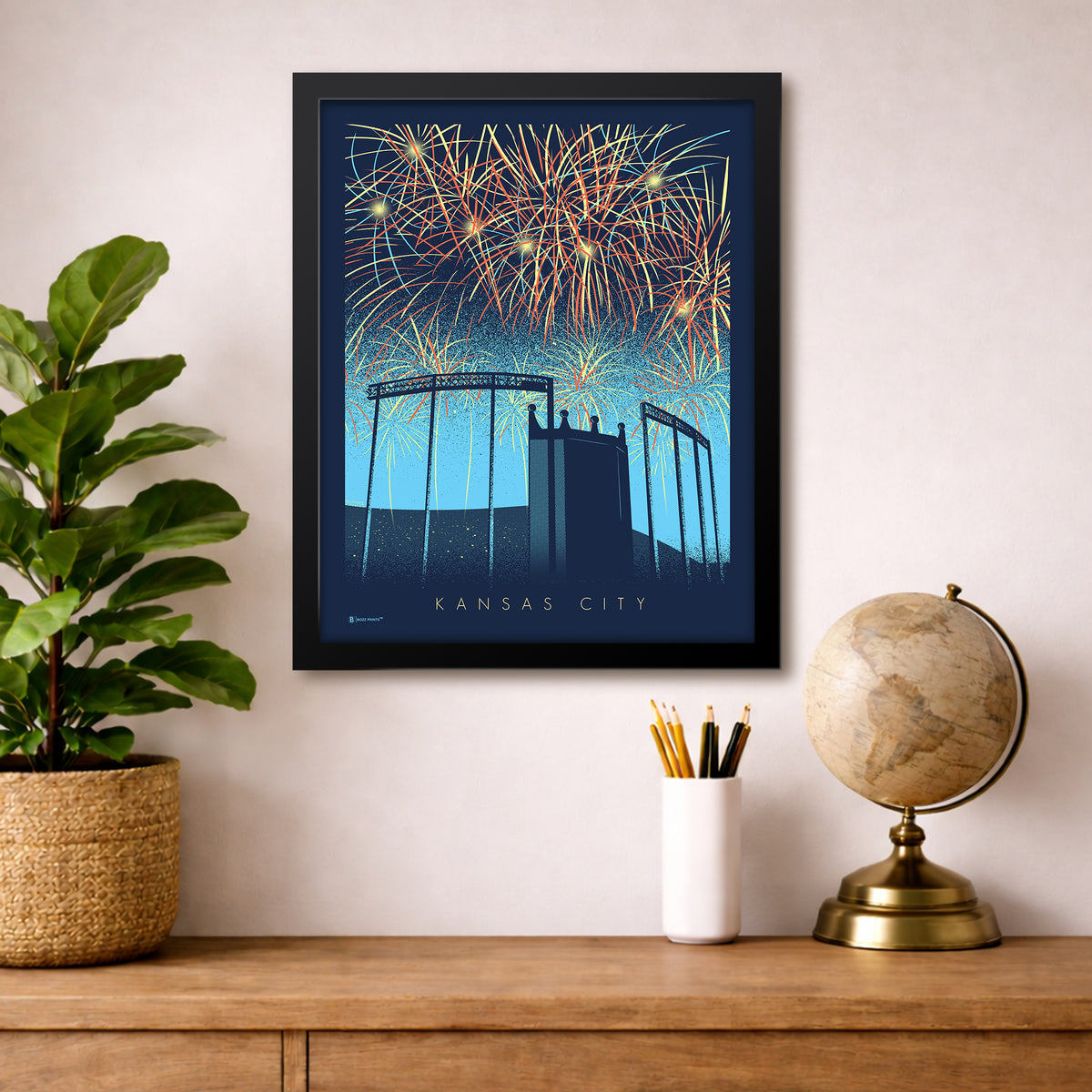 Kansas City Fireworks Print