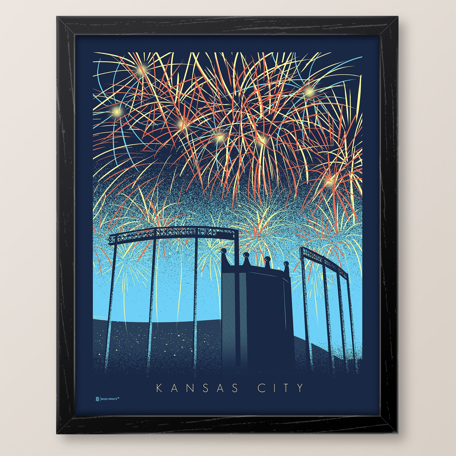 Kansas City Fireworks Print