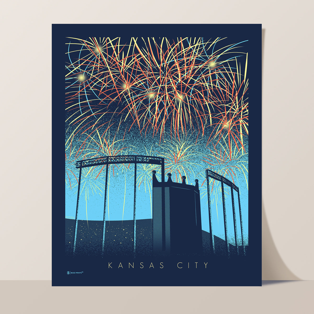 Kansas City Fireworks Print