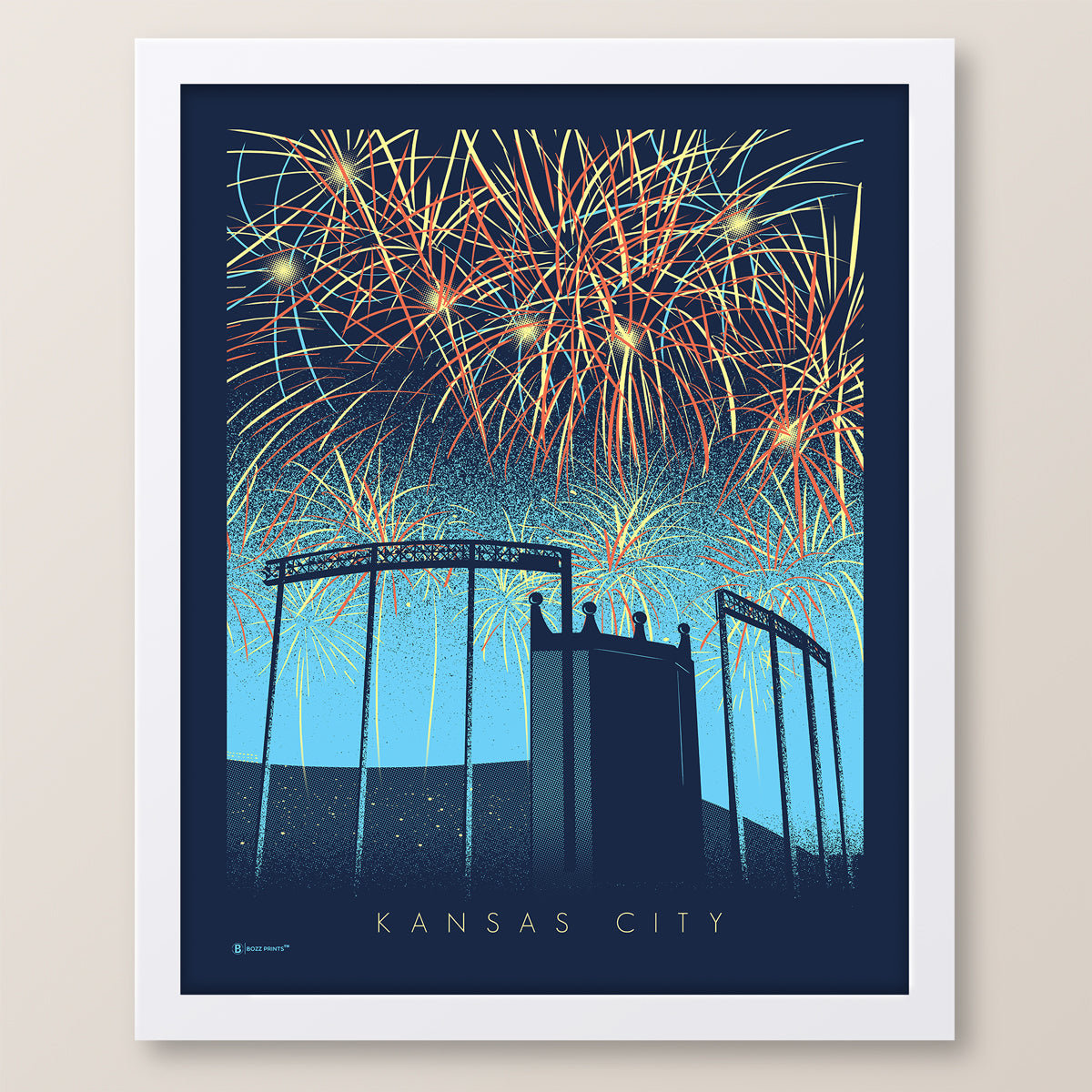 Kansas City Fireworks Print