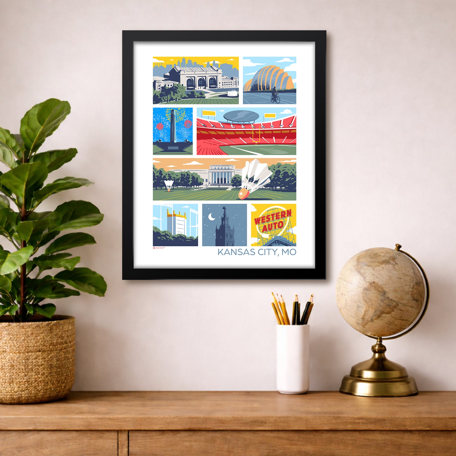 Landmarks of Kansas City Print