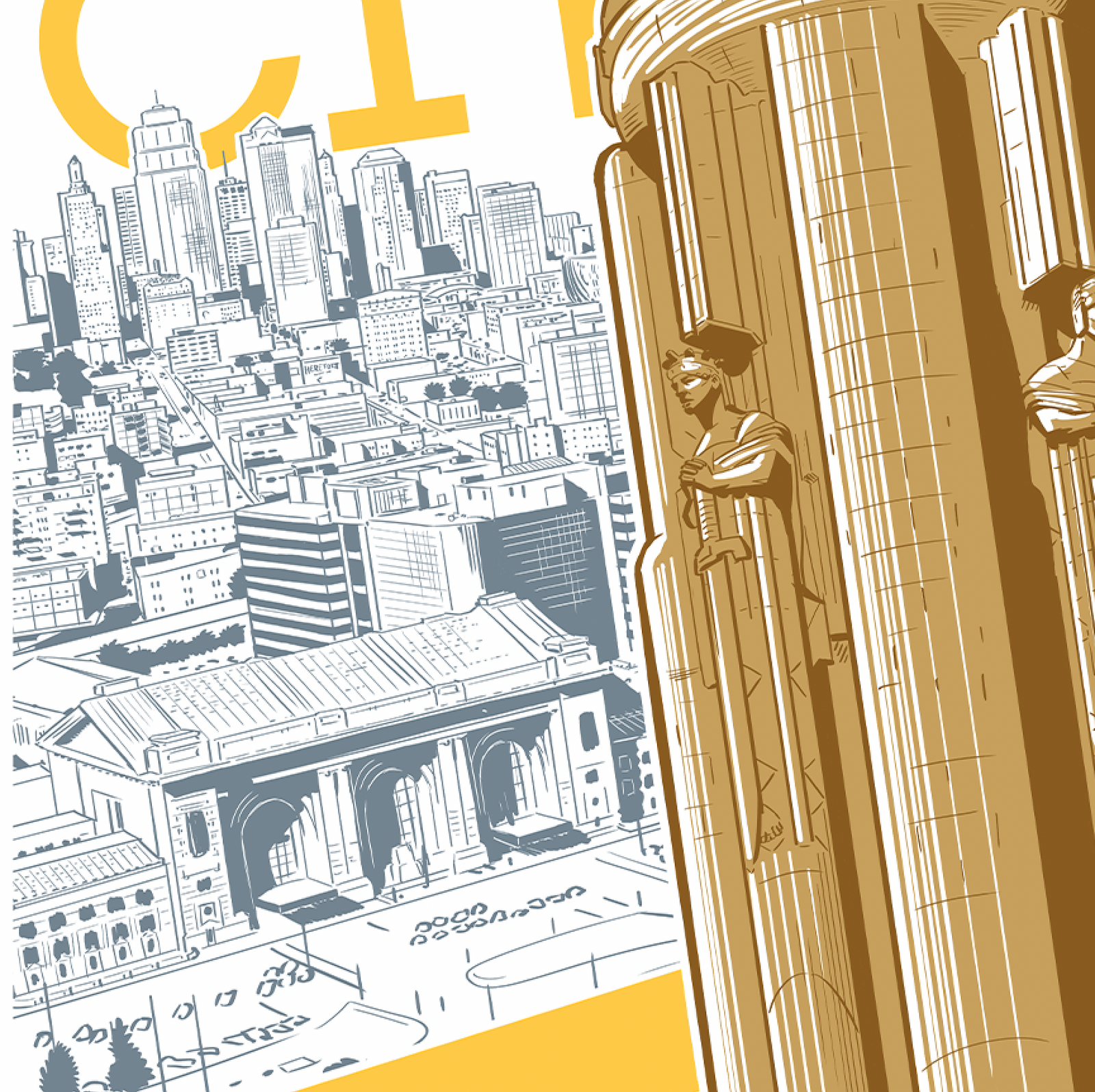 Kansas City Liberty Print