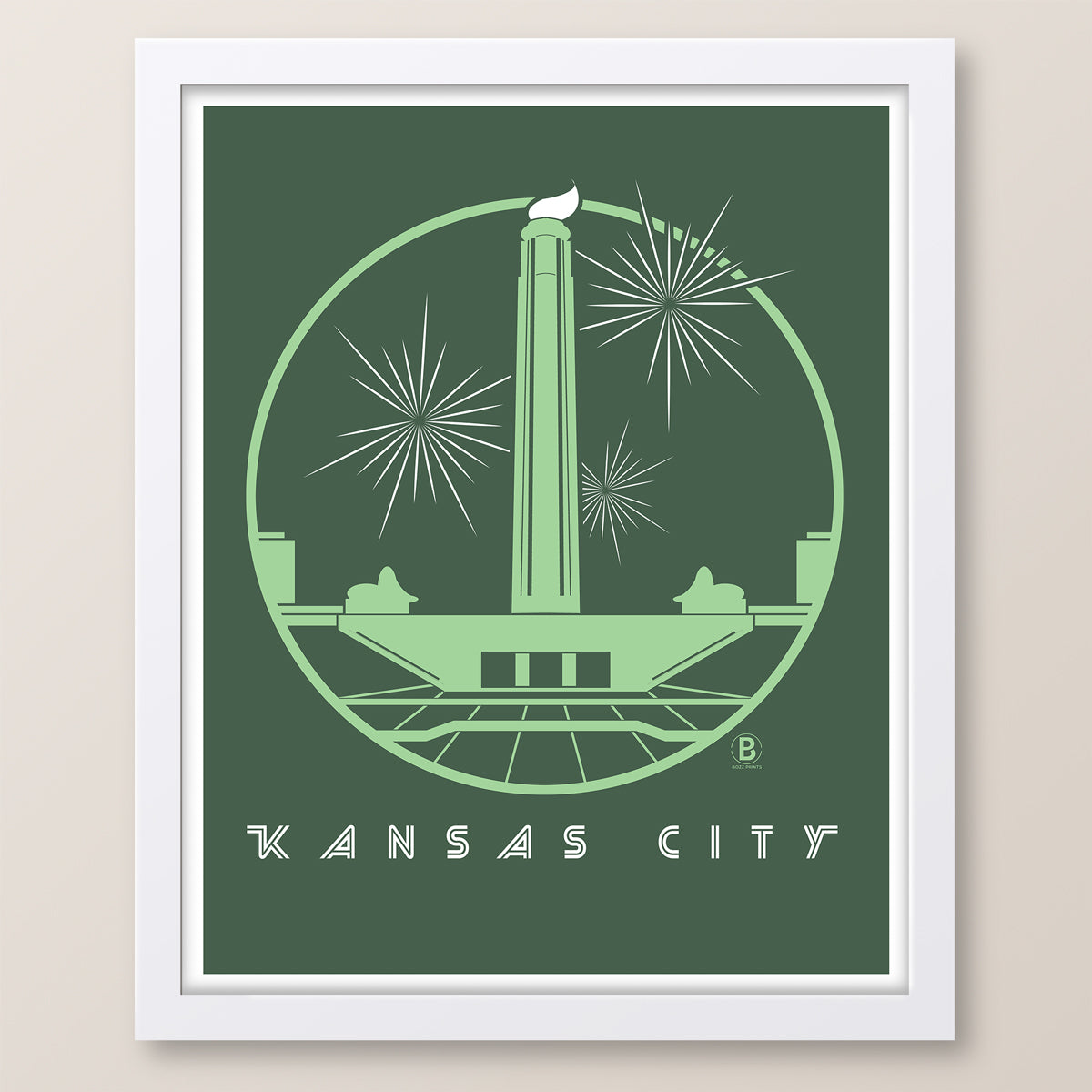 Kansas City Liberty Icon Print