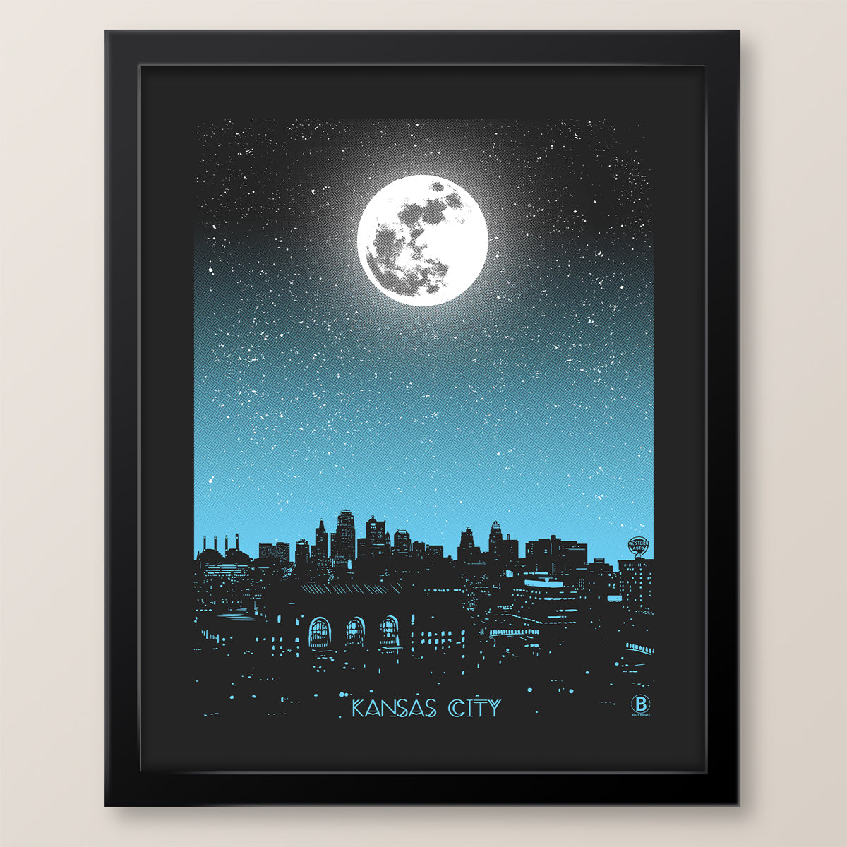 Kansas City Moon Print