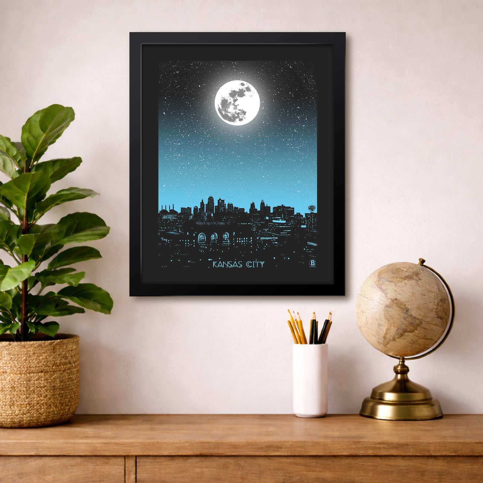 Kansas City Moon Print