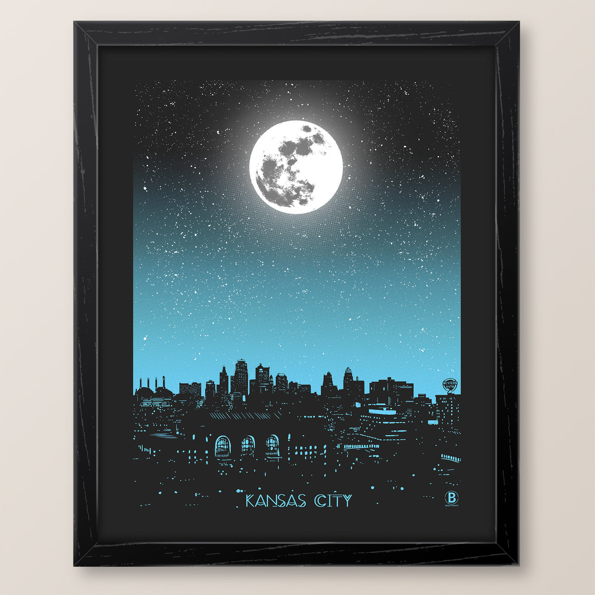Kansas City Moon Print