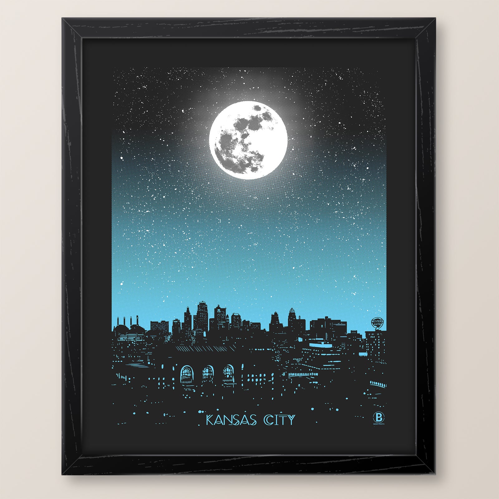 Kansas City Moon Print
