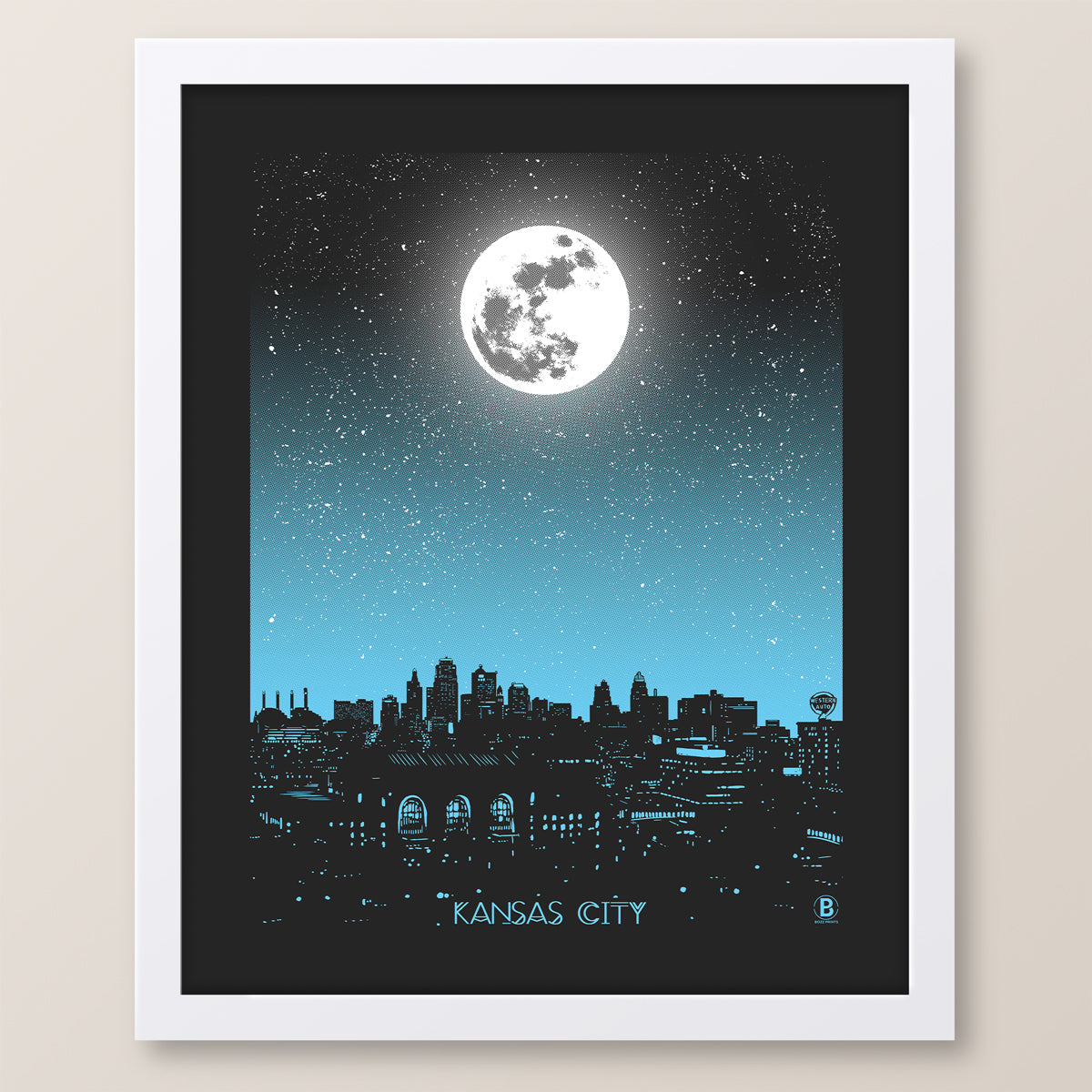 Kansas City Moon Print