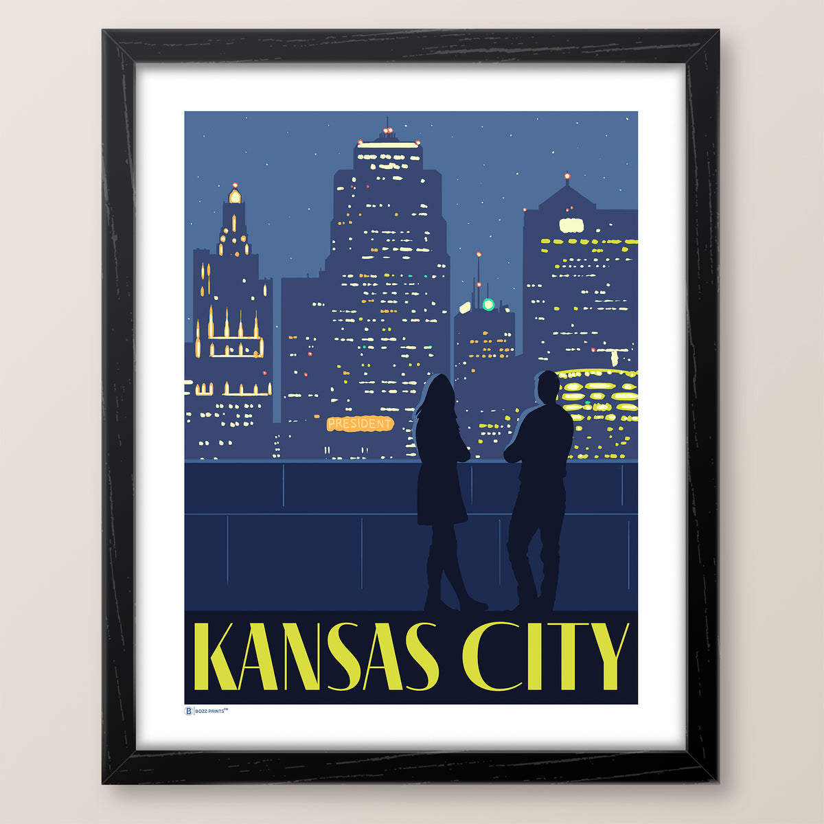 Kansas City Night Sky Print