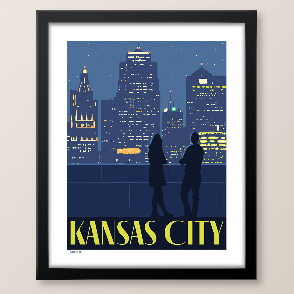 Kansas City Night Sky Print