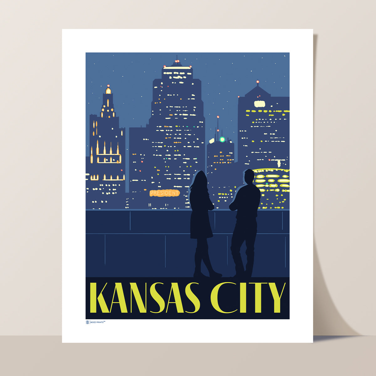 Kansas City Night Sky Print
