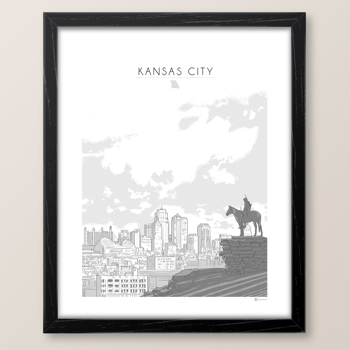 Kansas City Skyline Print