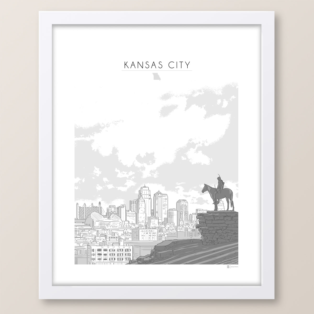 Kansas City Skyline Print