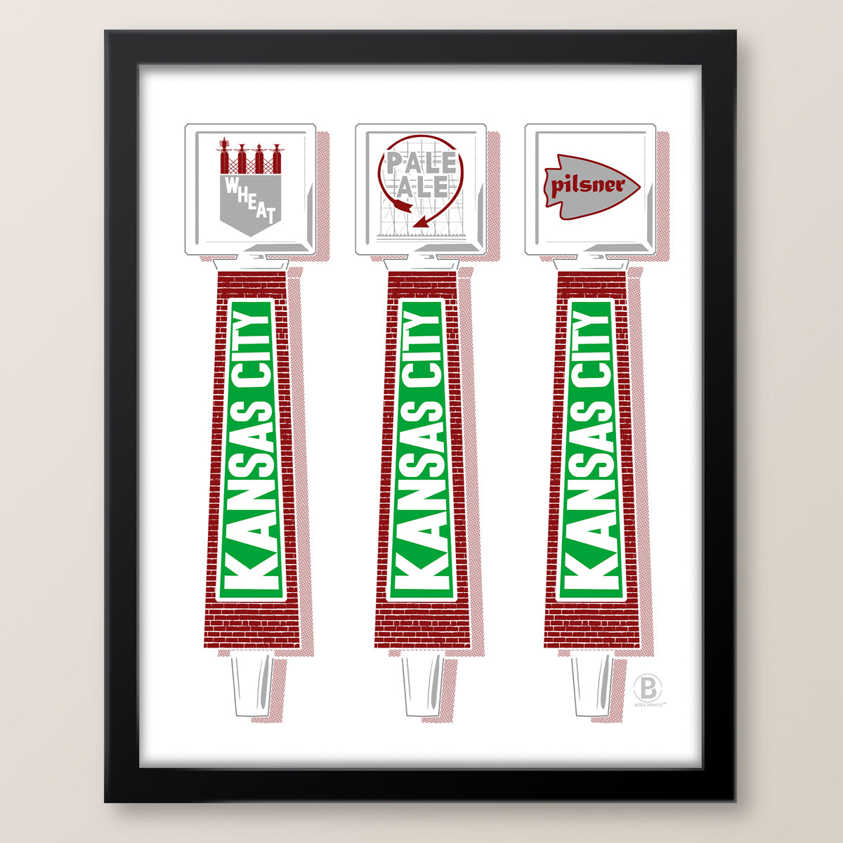 Kansas City Beer Taps Print