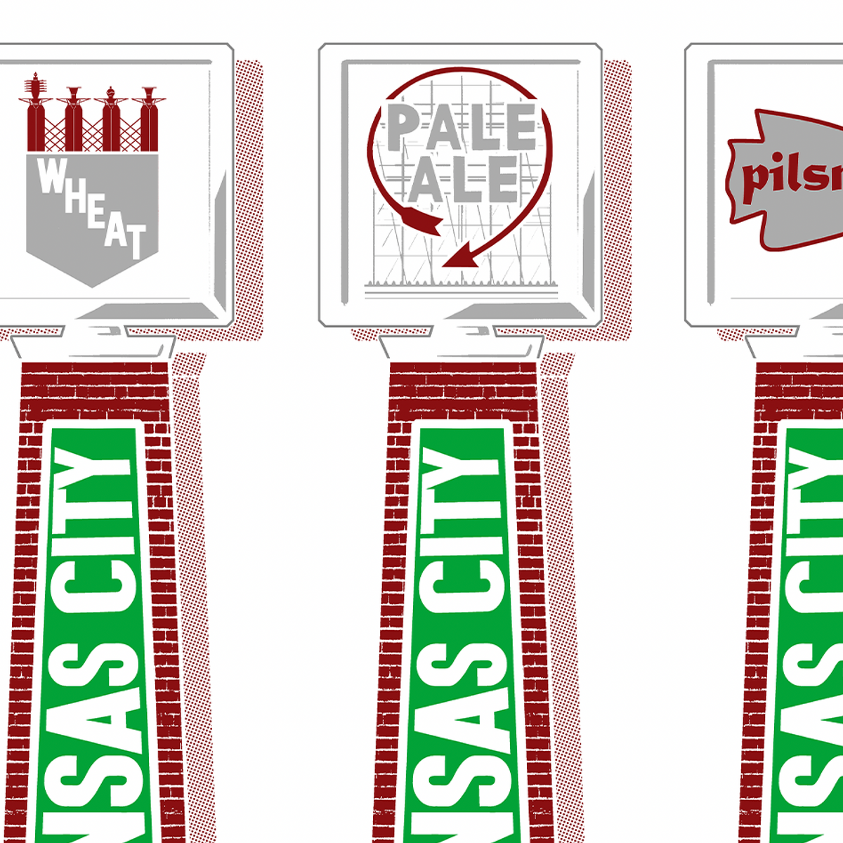 Kansas City Beer Taps Print