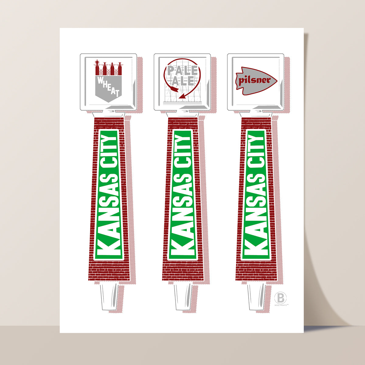 Kansas City Beer Taps Print