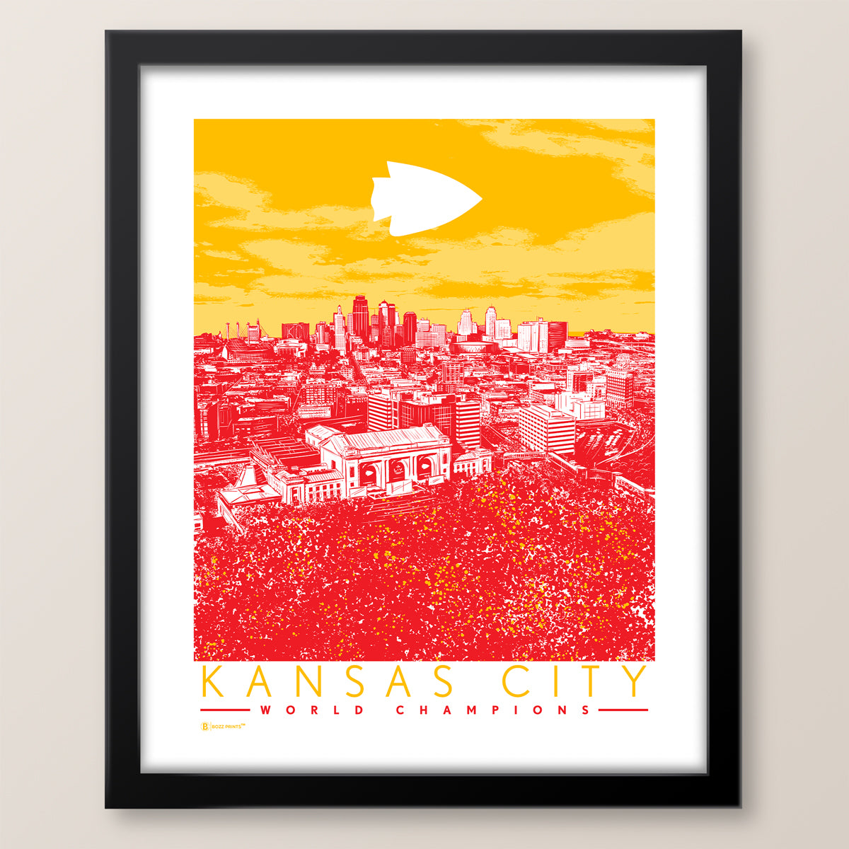 Kansas City World Champs Red Sea Print