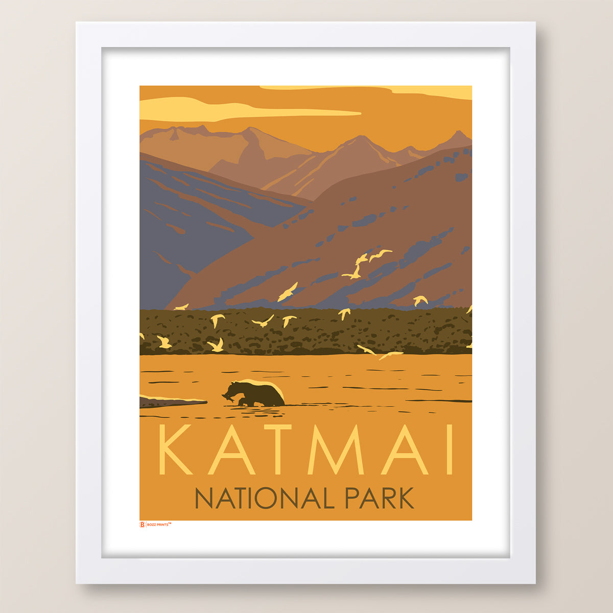 Katmai National Park Lake Bear Print