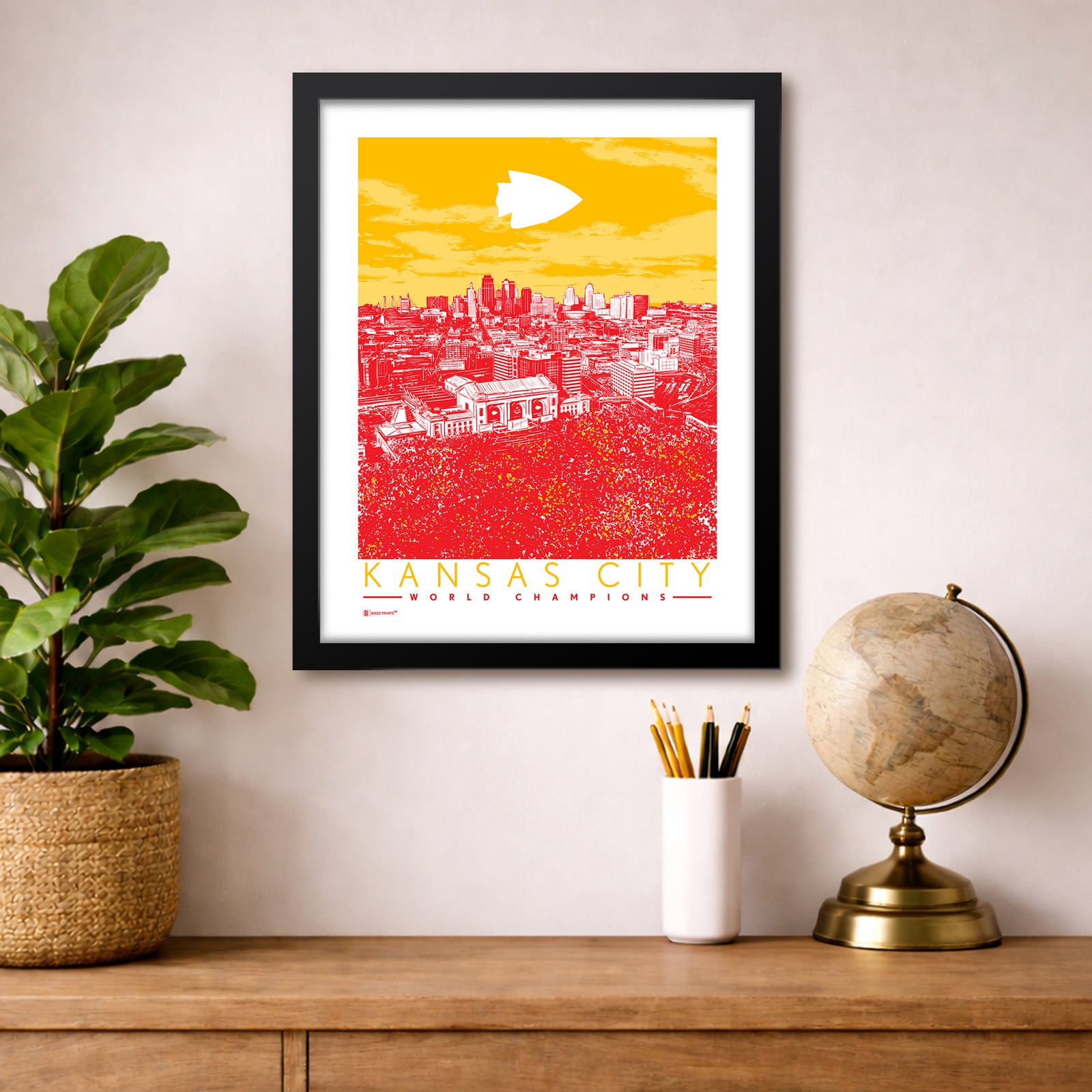 Kansas City World Champs Red Sea Print