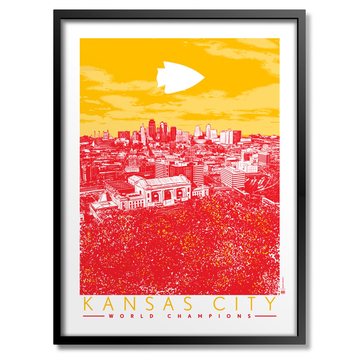 Kansas City World Champs Red Sea Print