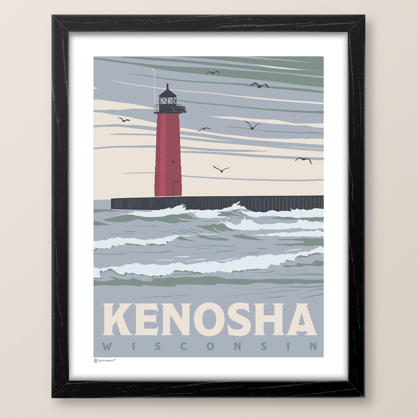 Kenosha Lighthouse Print