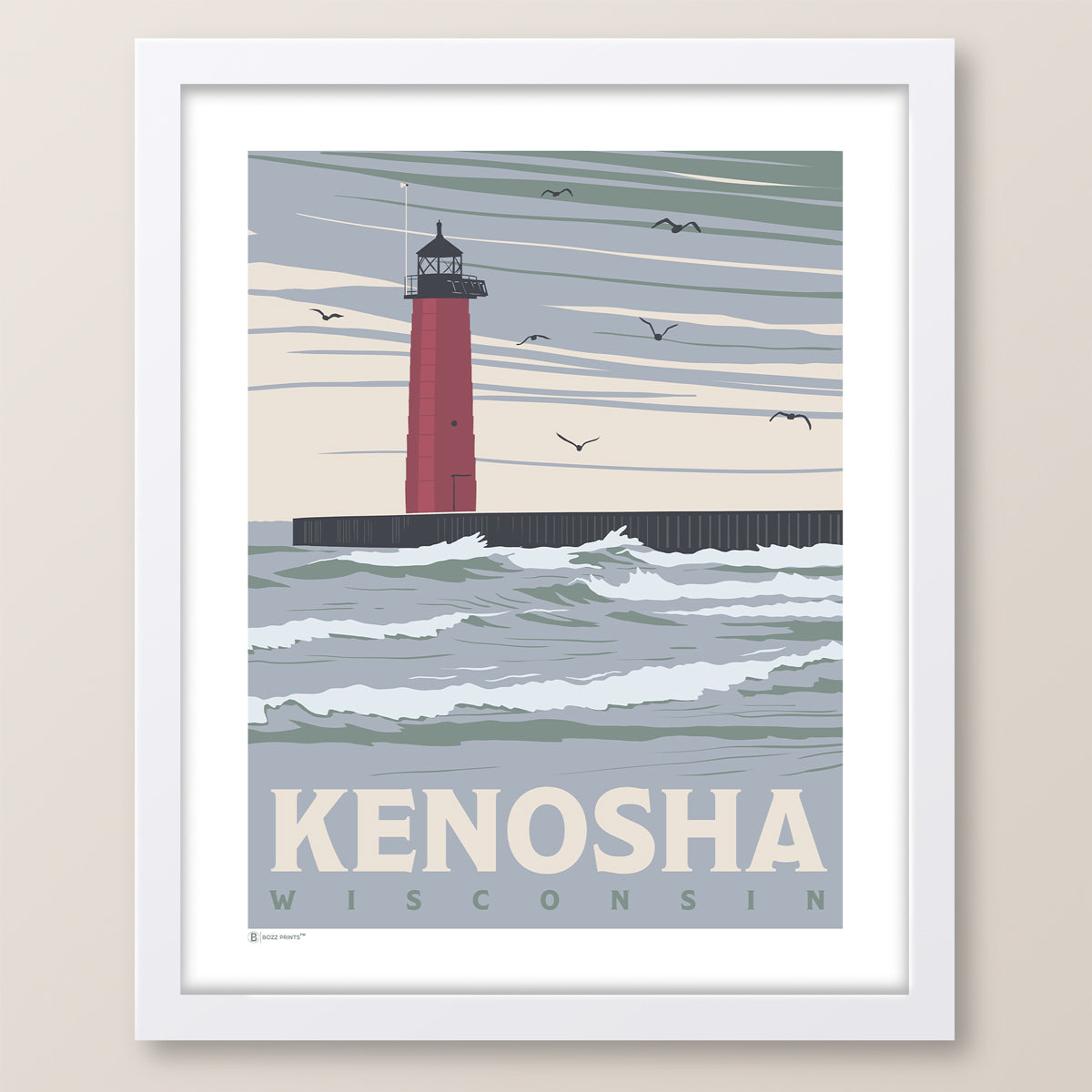 Kenosha Lighthouse Print