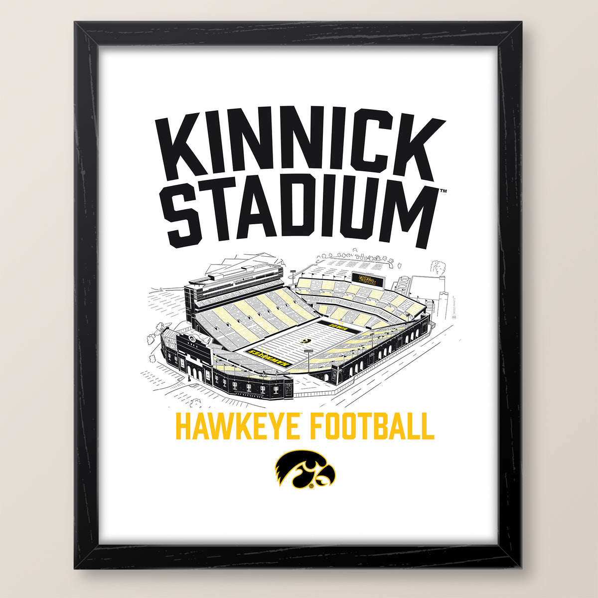 University of Iowa Kinnick Stadium Print