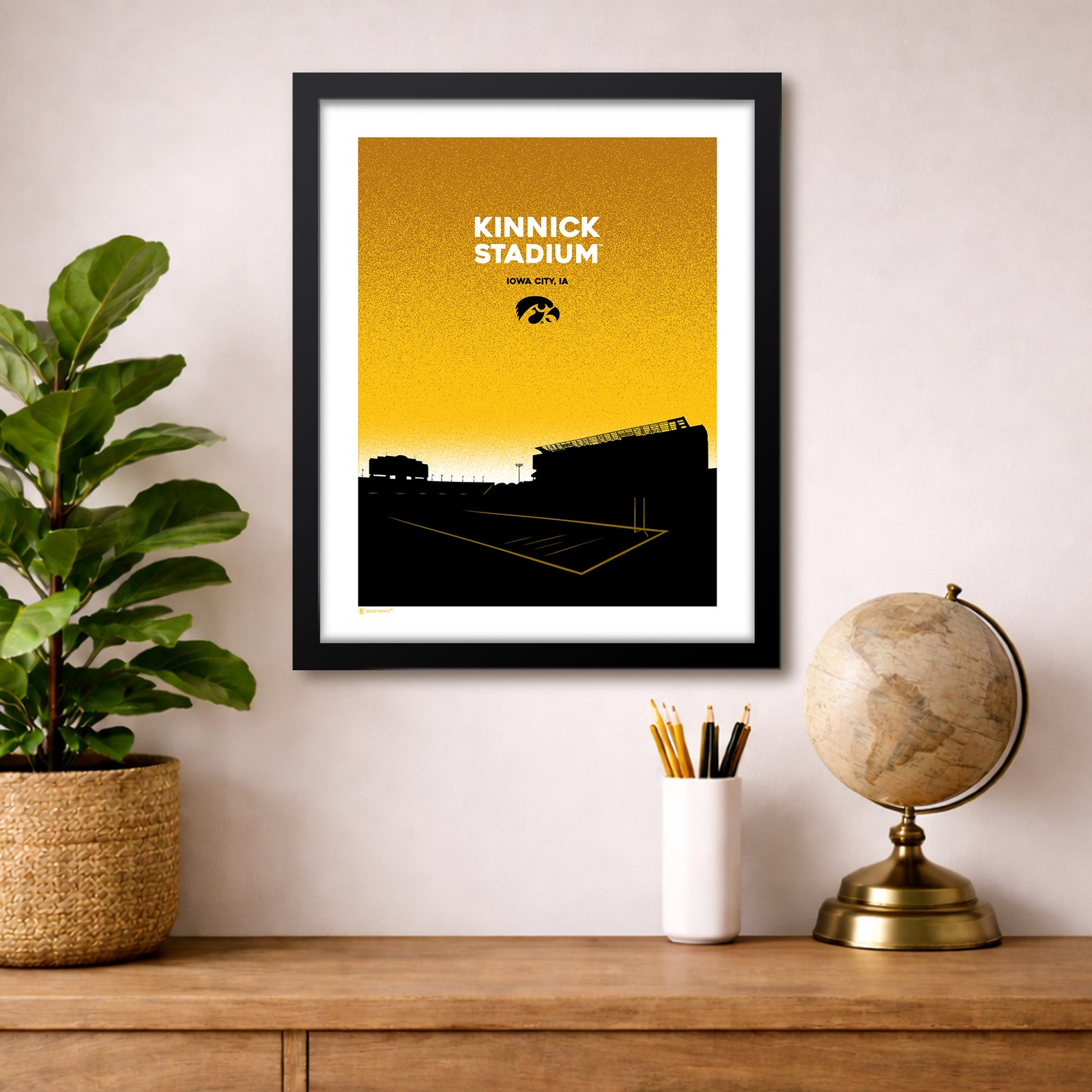 University of Iowa Kinnick Stadium Landmark Print