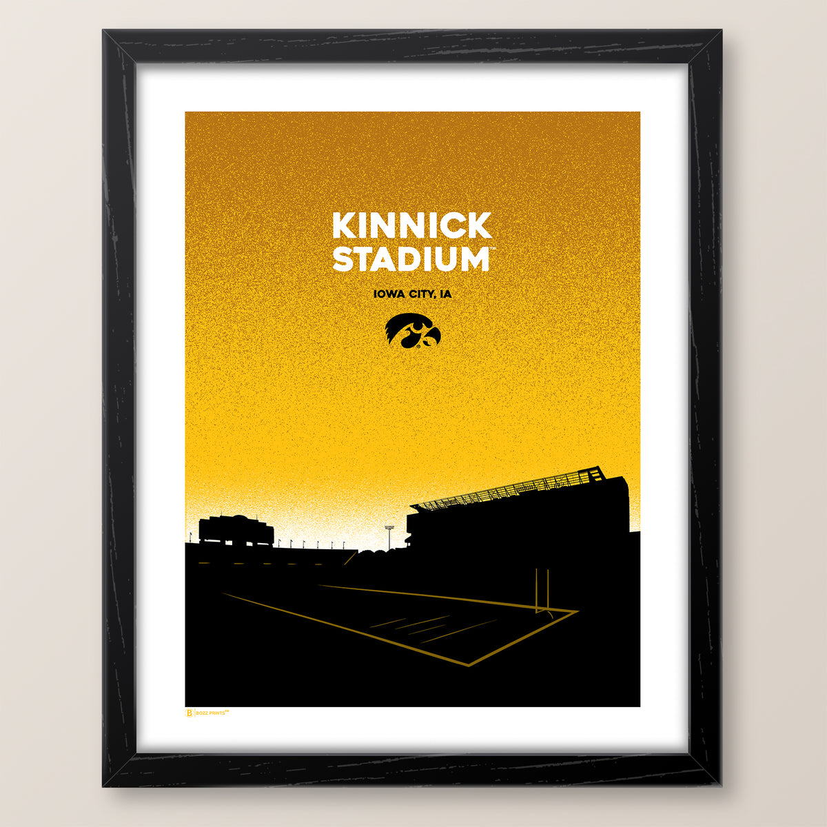 University of Iowa Kinnick Stadium Landmark Print