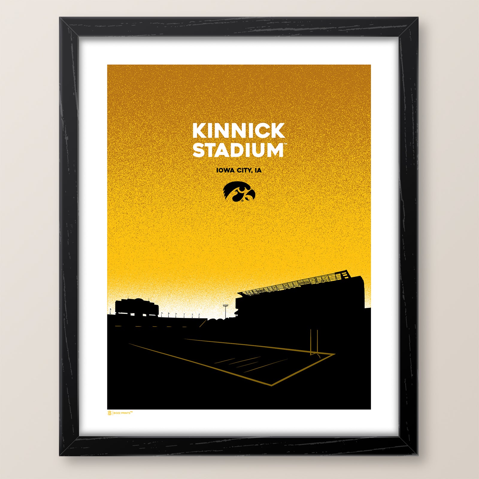 University of Iowa Kinnick Stadium Landmark Print