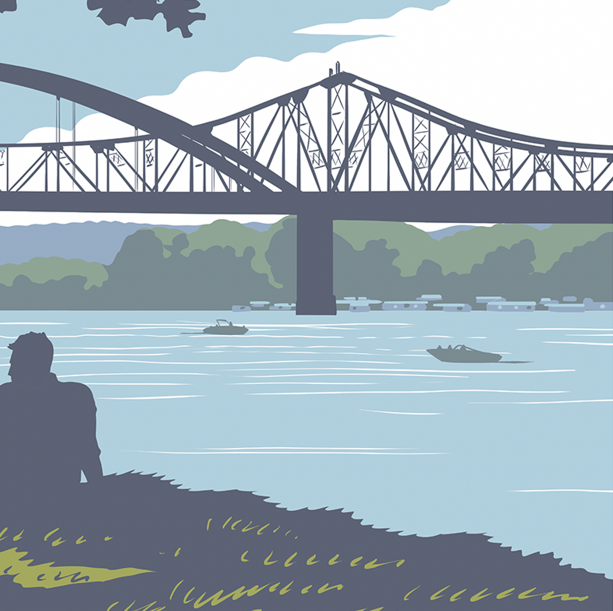 La Crosse Riverside Park Print