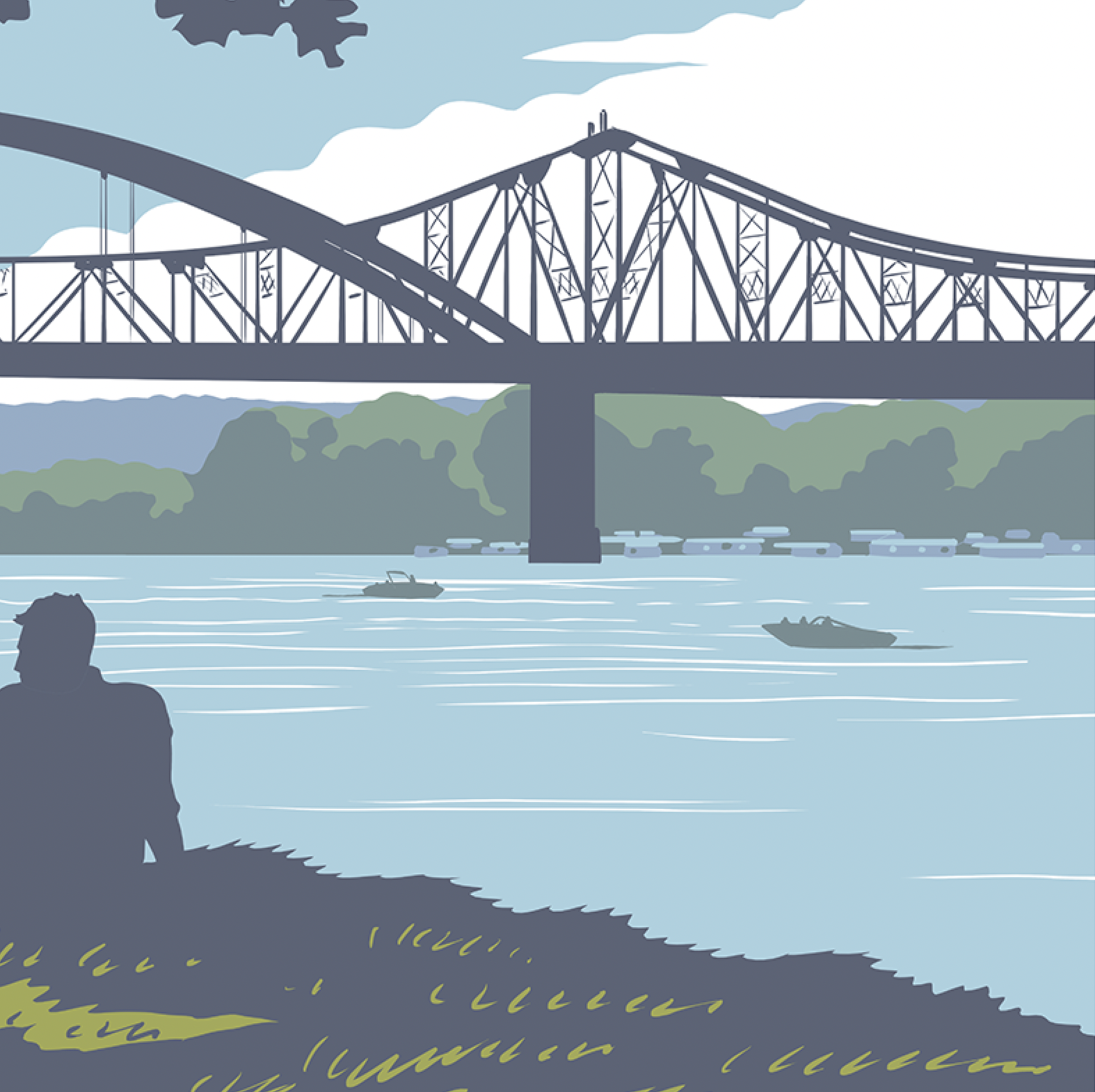 La Crosse Riverside Park Print