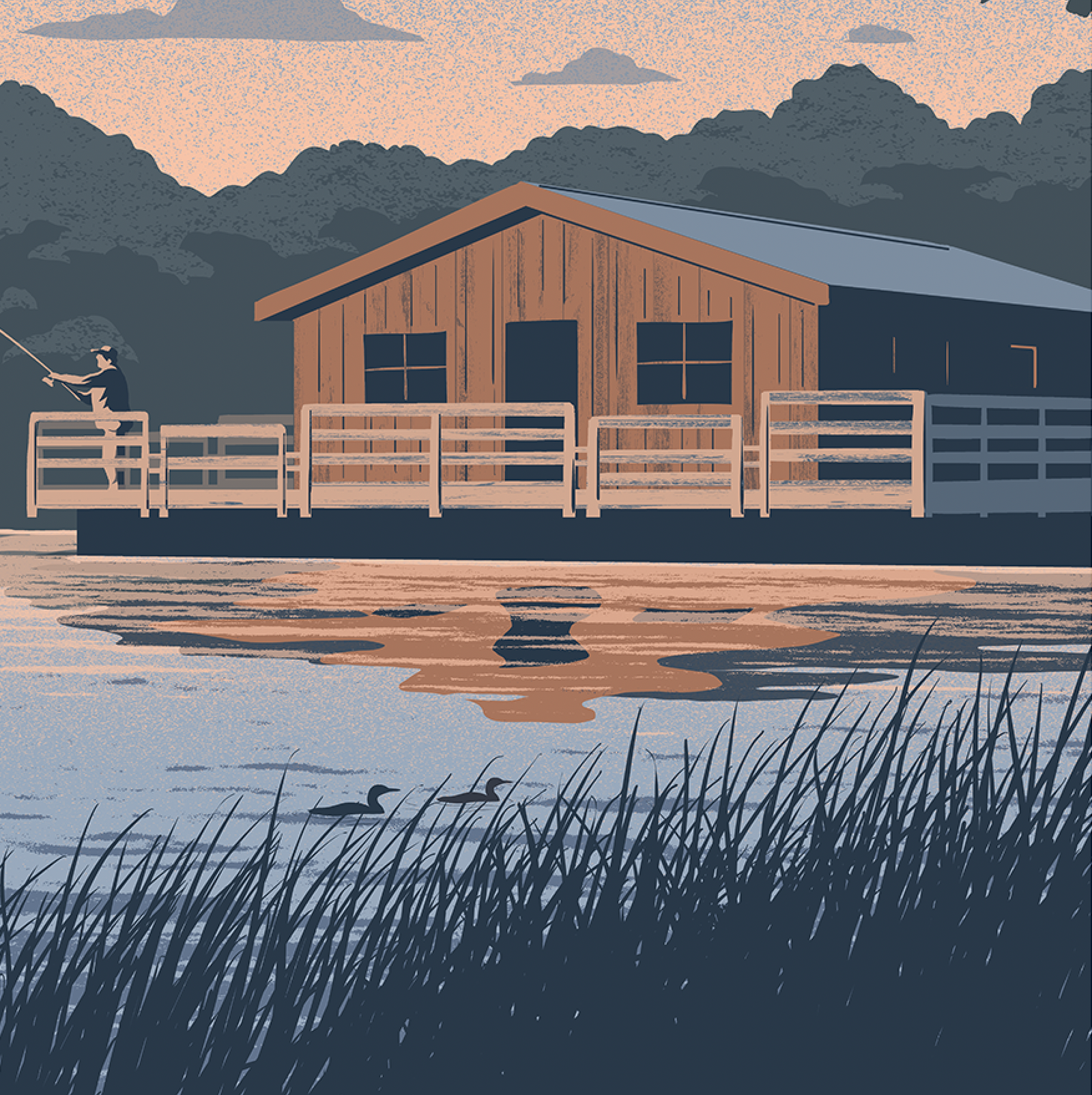 Lake Ahquabi State Park Print