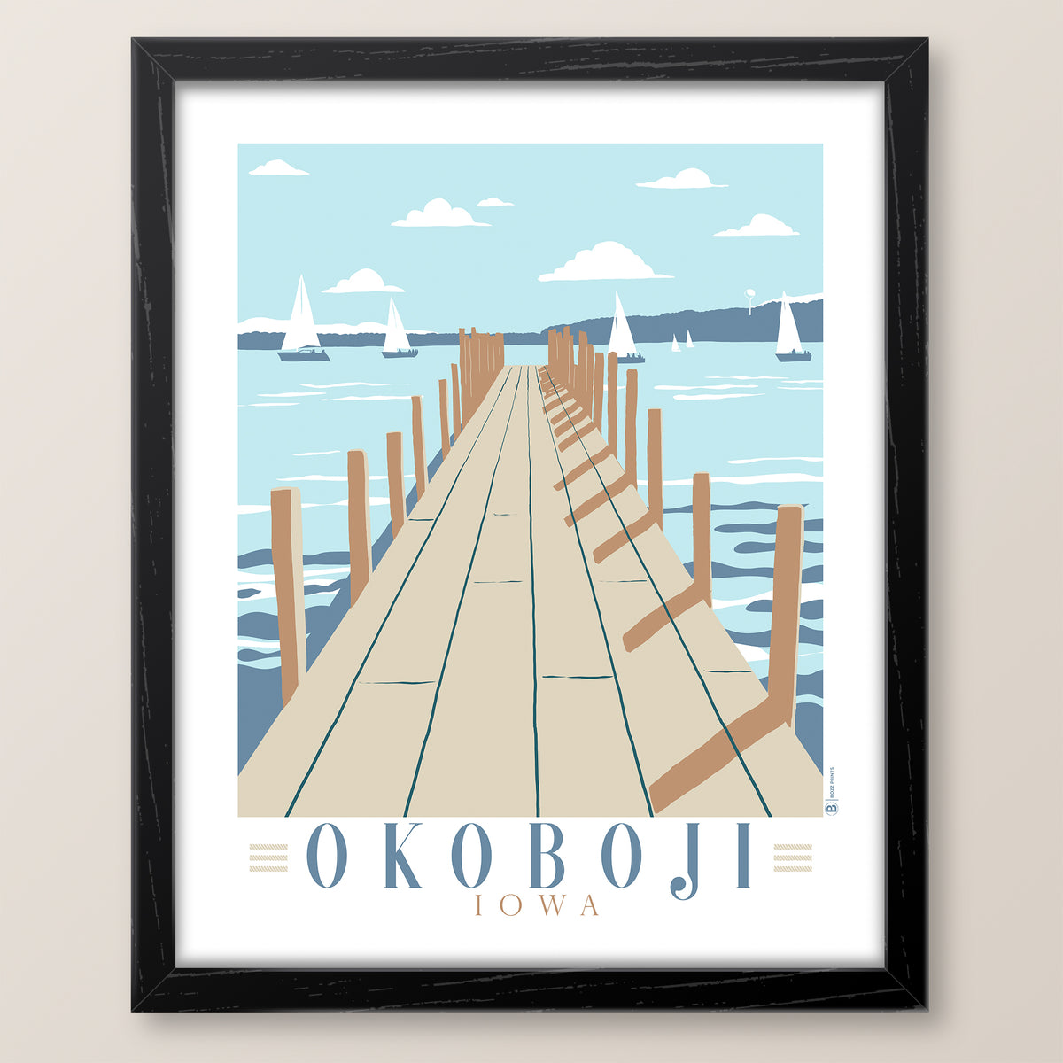 Lake Okoboji Dock Print