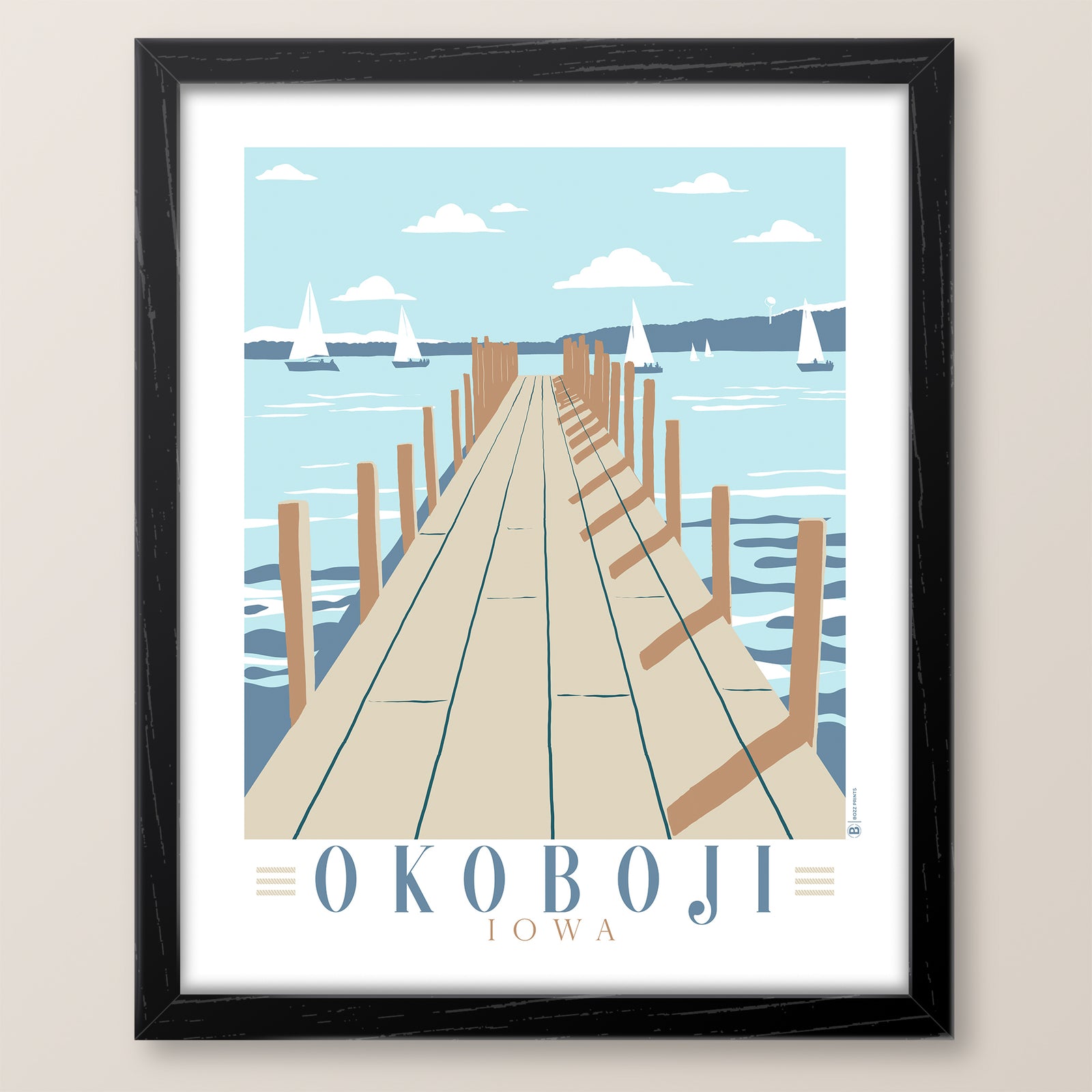 Lake Okoboji Dock Print