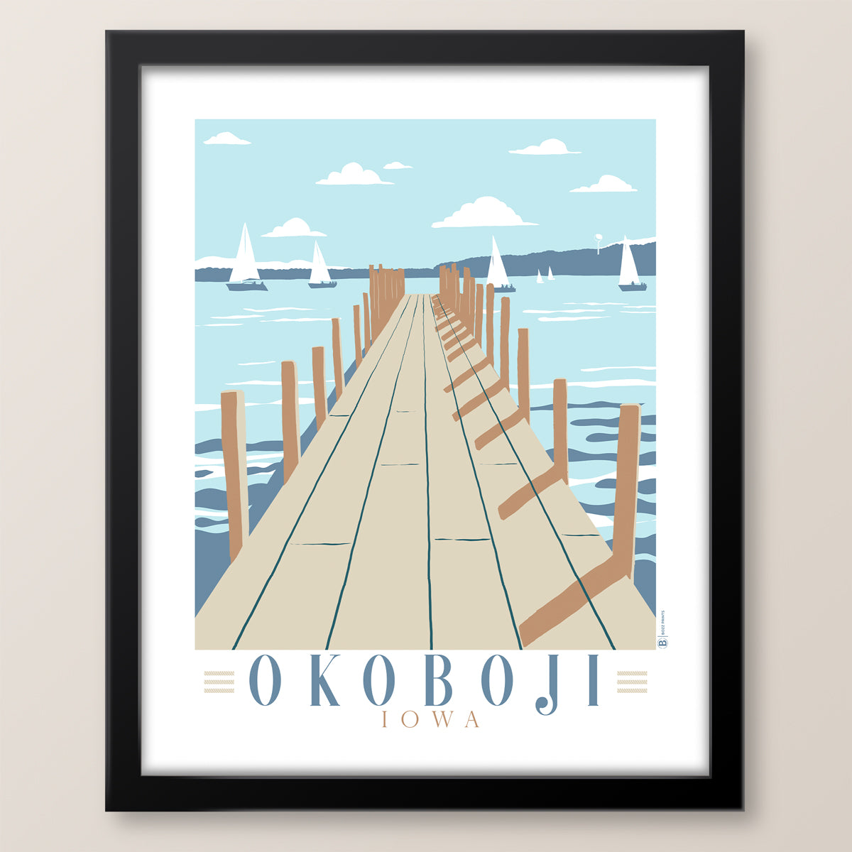 Lake Okoboji Dock Print