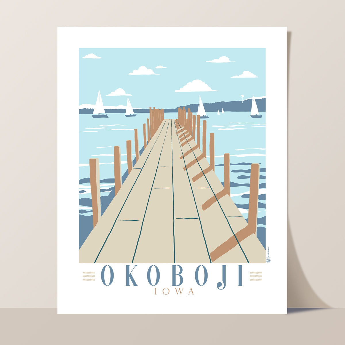 Lake Okoboji Dock Print