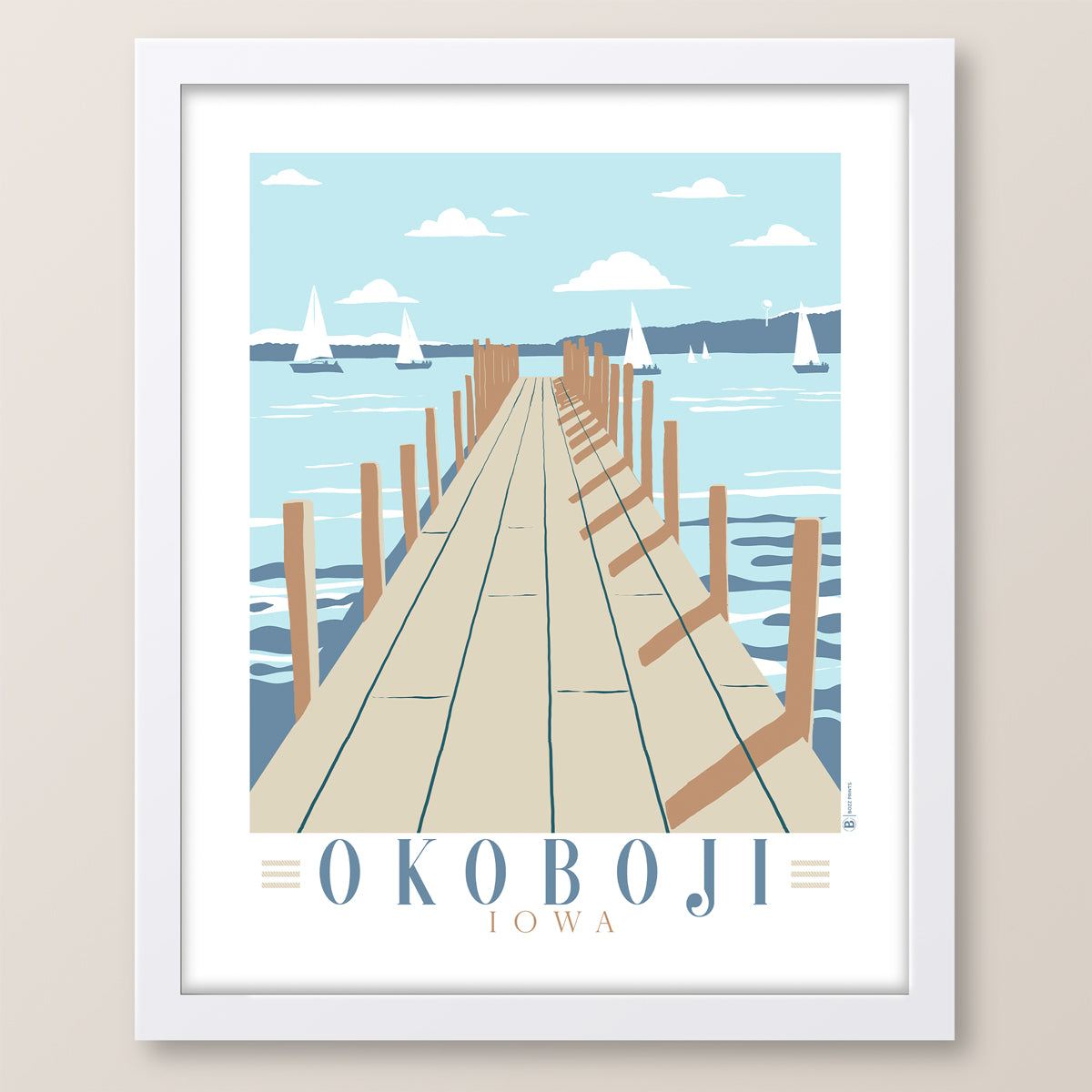 Lake Okoboji Dock Print