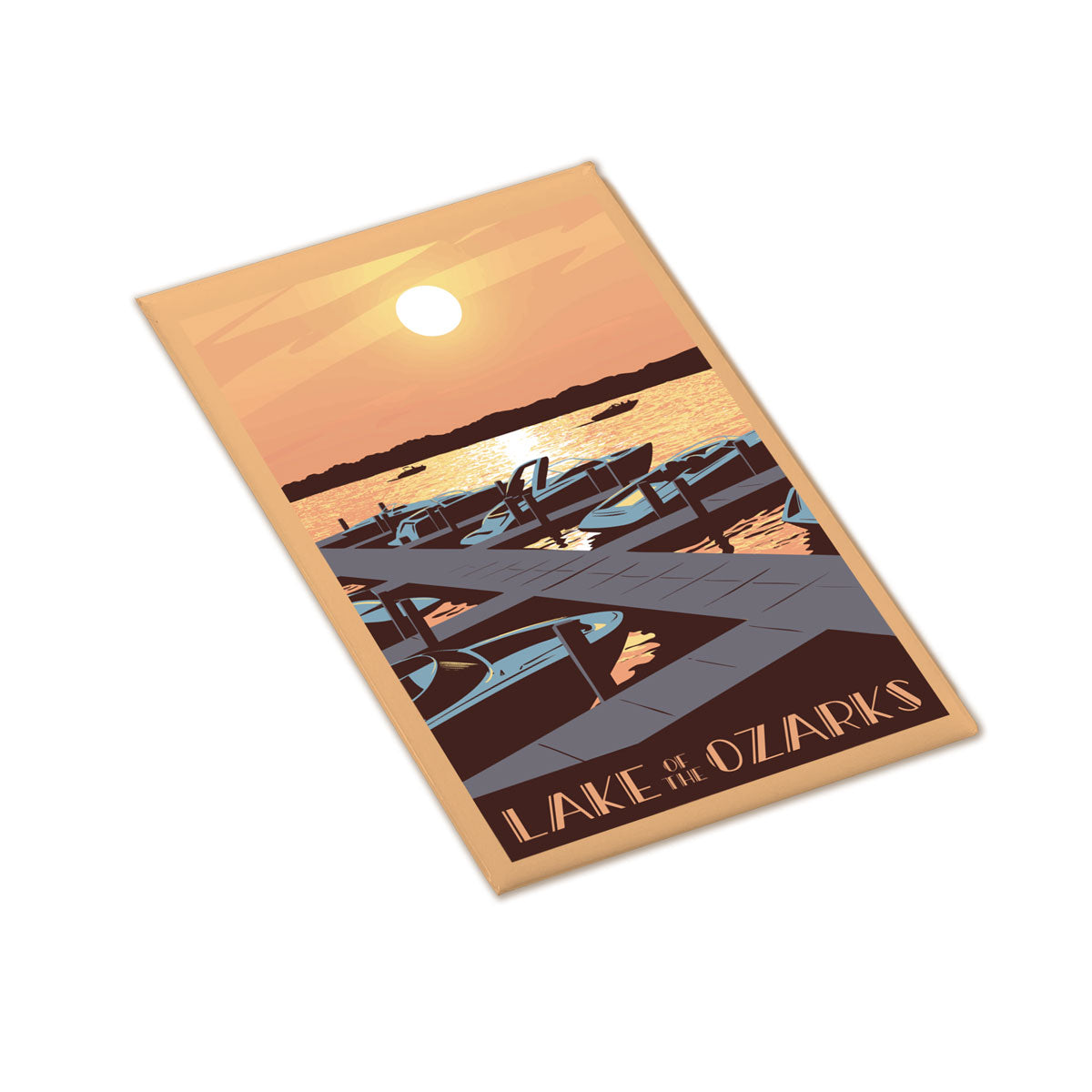 Lake of the Ozarks Sunset Hard Magnet