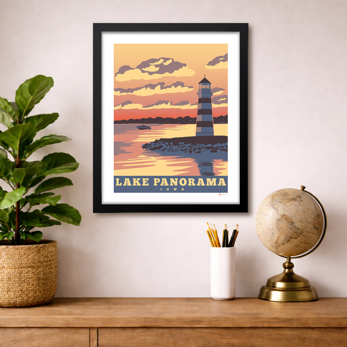 Lake Panorama Sunset Print
