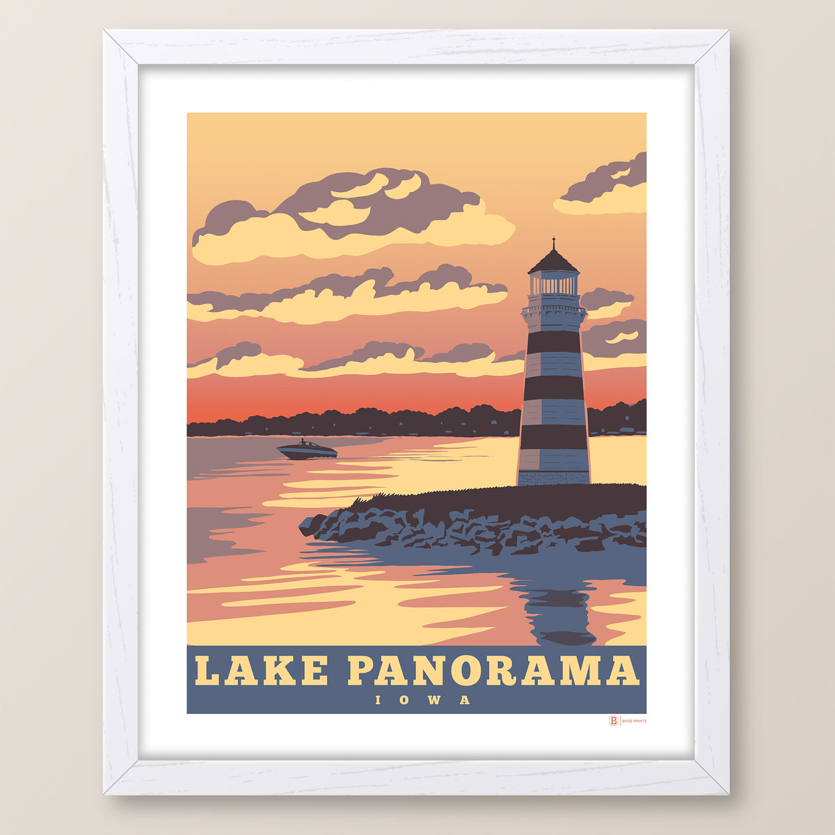 Lake Panorama Sunset Print