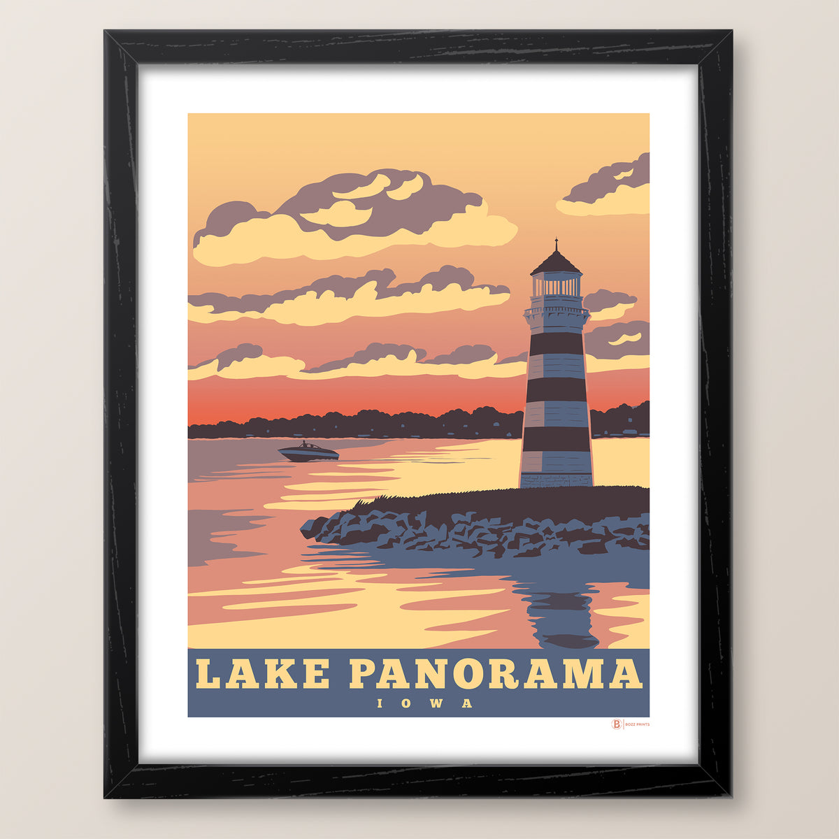 Lake Panorama Sunset Print