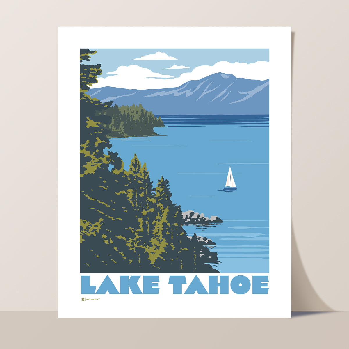 Lake Tahoe Sailing Print
