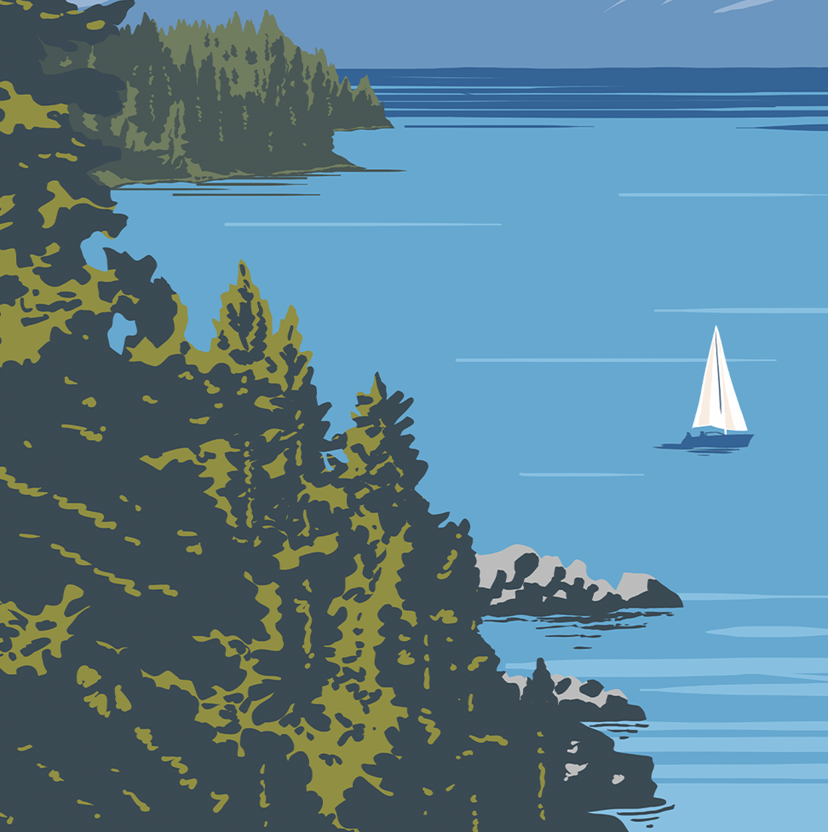 Lake Tahoe Sailing Print