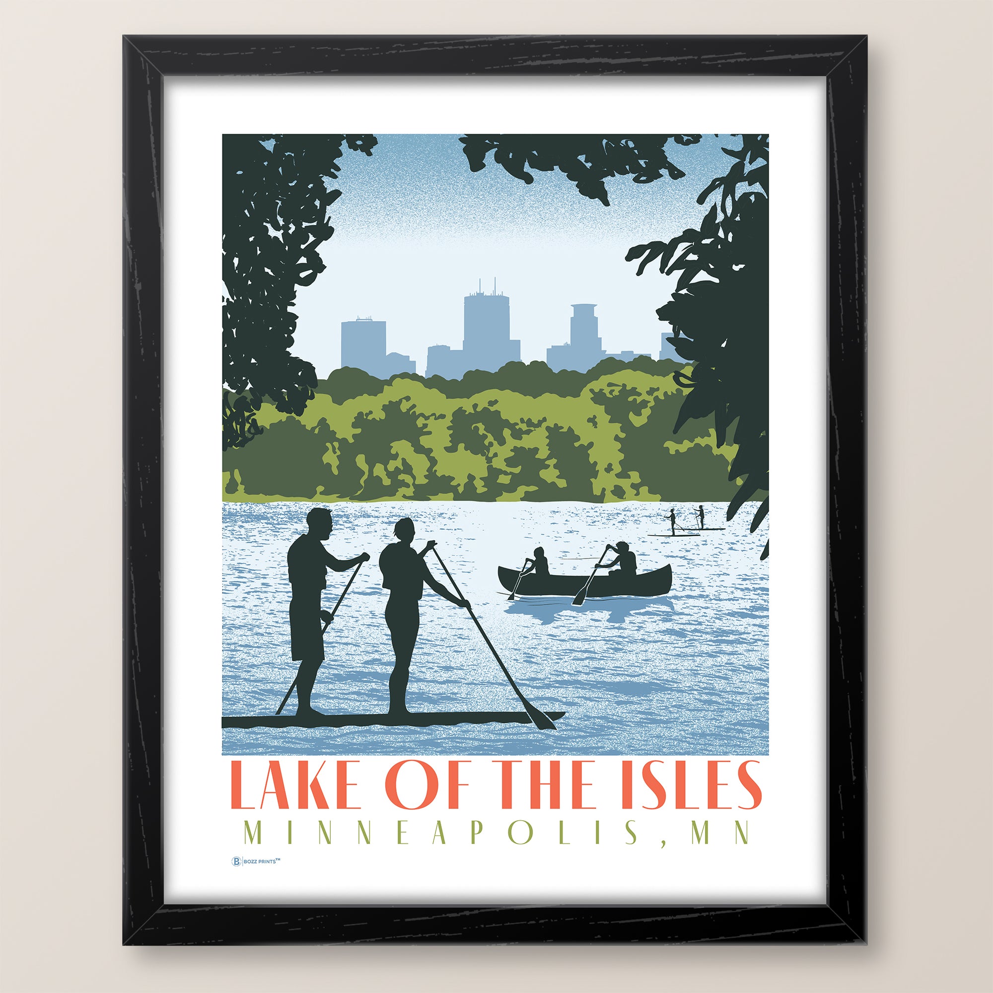 Lake of the Isles Minnesota Art Print - Bozz Prints