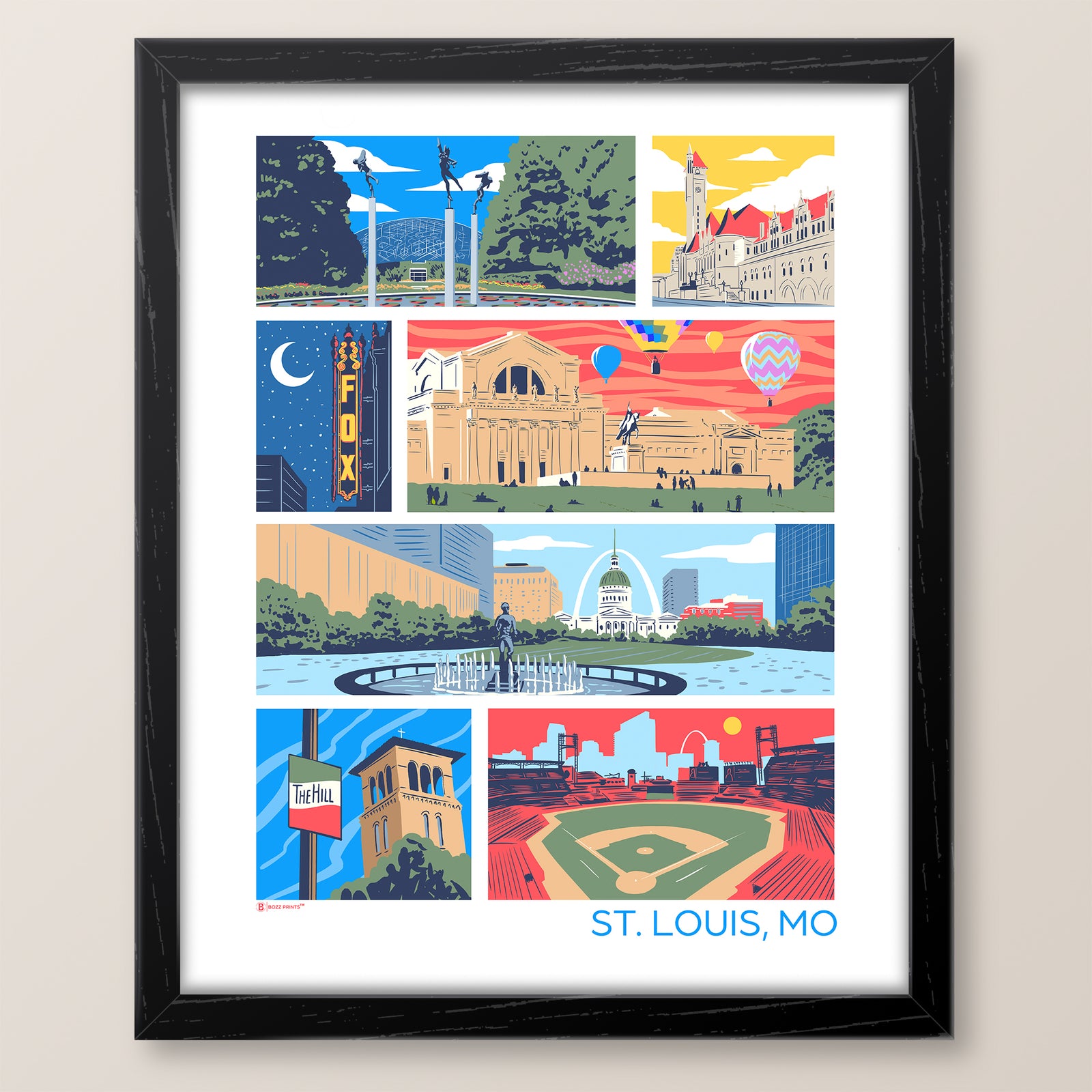 Landmarks of St. Louis Print
