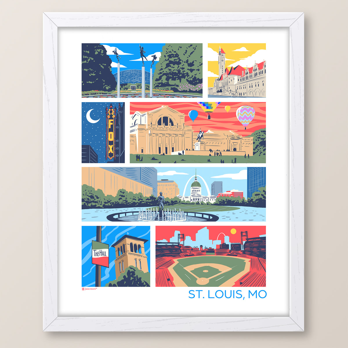 Landmarks of St. Louis Print